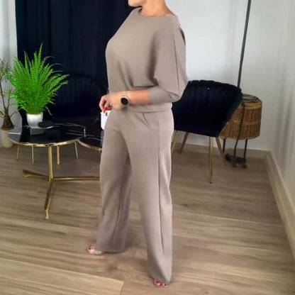 Campbell | Elegant Long Cardigan & Top & Pants 3-Piece Set