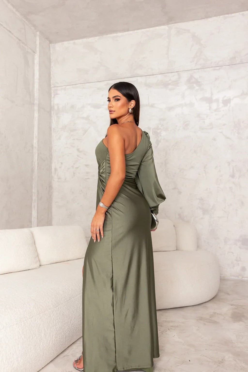 Goldie | Long Skirt Slit Dress