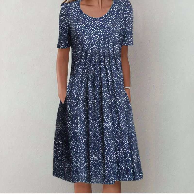 Wairina | Elegant Cotton Floral Dress